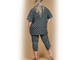 Женская пижама с бриджами Арт. 9914-1759 (цвет хаки) Размеры 60-70