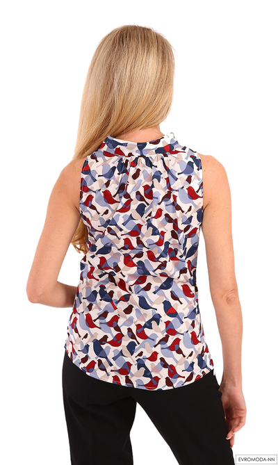 Блузка  с принтом Кэт (Акция)