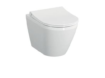 Комплект: Подвесной безободковый унитаз Vitra Integra Round, с тонким сиденьем с микролифтом, инсталяцией и панелью управления, 9856B003-7205