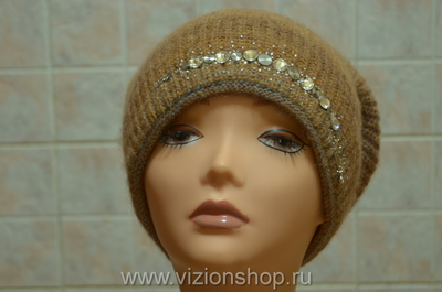 Vizio Италия шапка 5872 CL светло - коричневая