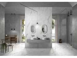 Statuario, 60х120 см, керамогранит, Белый Матовый R10A Ректификат, K958005R