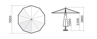 Зонт профессиональный Napoli Standard