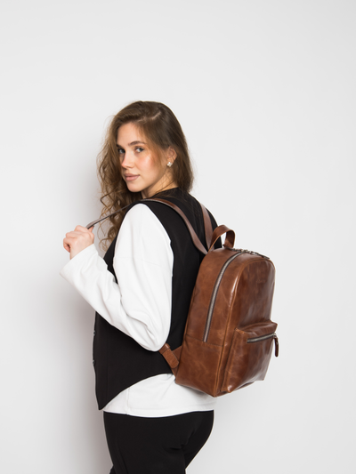 Женский кожаный рюкзак Albiate cognac (арт. 3103-03)