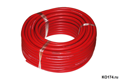 Рукав пропановый-ацетиленовый I класс 0.63 МПа 6.3мм красный