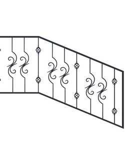 Перила кованые (арт .ПК13)