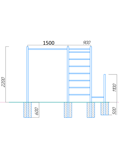 Спортивная площадка WORKOUT w04