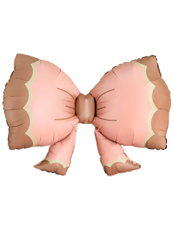 Бант розовый с коричневым (90 см)