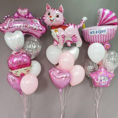 Кошечка розовая