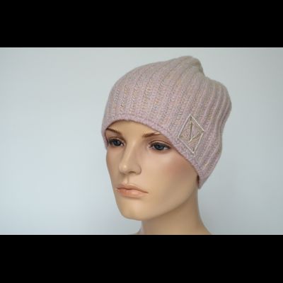 Розовая шапка из кашемира Италия Визио 1106 CYO