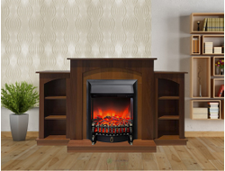 электрокамин с полками