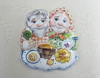 Дед и Бабка (панно)