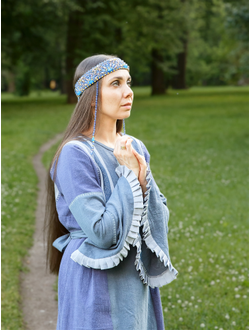 Платье "Лебёдушка" крапива