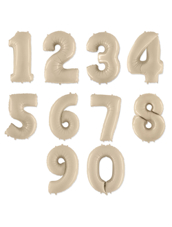 Премиум Шар Цифра, 102 см, Италия, МИКС