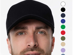 Бейсболка А12 5 клиньев хлопок 260, метзастёжка