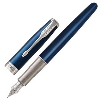 Ручка подарочная перьевая PARKER "Sonnet Core Subtle Blue Lacquer CT"