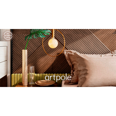 Гипсовая панель FIELDS platinum артикул D-0008-pl