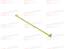 G-2246A Поперечина для крепления фронтальных кронштейнов с гальваническим покрытием L=900 мм Цвет: золото