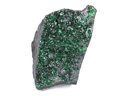 Уваровит кристаллы на породе, Урал (50*30*25 мм, 71 г) №25869