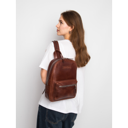 Женский кожаный рюкзак Anzolla cognac (арт. 3040-03)