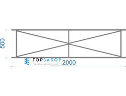 Газонное сварное ограждение GO15-01