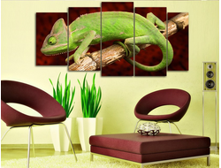 Модульная картина "Хамелеон"