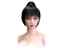Женская голова (скульпт) с высоким хвостом и подвижными глазами - 1/6 scale Asian female head sculpt with movable eyes Taozi (YMT114D) - YMTOYS