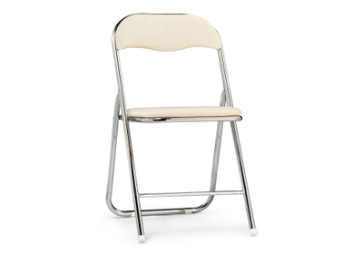 Стул на металлокаркасе Fold 1 складной beige / chrome