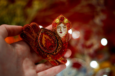 Брошь "Жар-Птица"