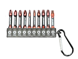 Набор 10 бит с карабином HIMTEXtools