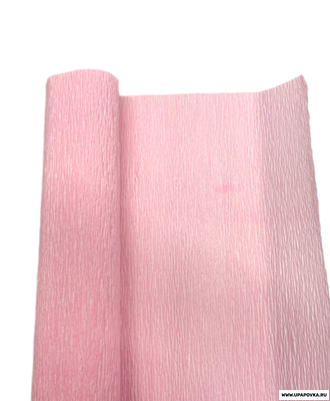 Бумага гофрированная 50 см x 2,5 м Светло - розовый 07