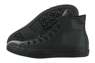 Кеды Converse All Star Black Mono Черные высокие кожаные