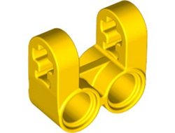 Technic, Axle and Pin Connector Perpendicular Double Split, Yellow (41678 / 4187125)