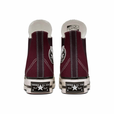 мужские кеды Converse Chuck 70 Plus бордовые высокие на платформе A01389C фото купить оригинал