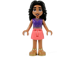 Friends Adi - Dark Purple Top, Coral Skirt, n/a (frnd573)