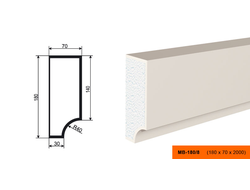 Фасадный молдинг из пенополистирола с покрытием LEPNINAPLAST (Лепнинапласт)  МВ-180/8