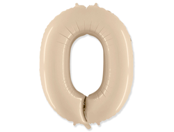 Фольгированная цифра - "Кремовая"