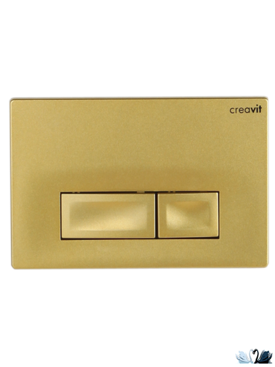 Панель смыва инсталляции для унитаза CREAVIT ORE GP3006.00 золотая матовая