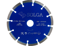 Диски сегментные с лазерной сваркой  по армированному бетону Solga