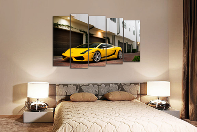 Модульная картина "Ламборджини галардо"