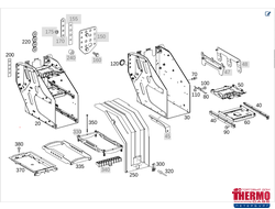 Термозащита для АКБ грузовых автомобилей ТЗГ-8А  (КОМПЛЕКТ ИЗ 2-Х ТЕРМОСОВ С ОТДЕЛЬНОЙ КРЫШКОЙ ДЛЯ 2-Х АКБ БЕЗ НАГРЕВАТЕЛЕЙ НТА-3/2 (приобретаются отдельно),  ДЛЯ АКБ А/H: 240, ГАБАРИТЫ, ММ: 518X276X242  ДЛЯ А/M SITRAK C7H