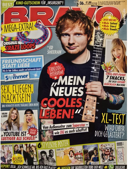 Bravo Magazine Issue 06 2015 Ed Sheeran, Melina & Shirin, Bibi & Julian, 5 Seconds of Summer, Riri & Kanye, Charli XCX, DieLochis