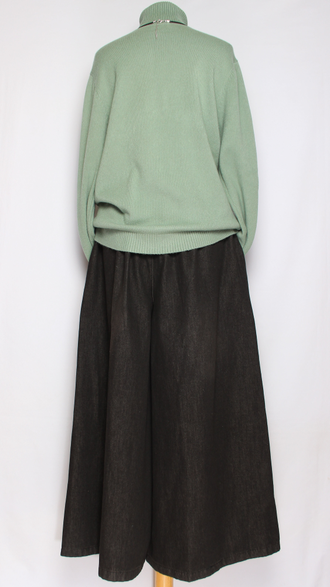 Свитер "Классика три пуговки" горчичный, оливковый р.46-52