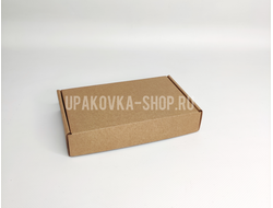 Коробка с откидной крышкой 182*115*35 мм Бурый
