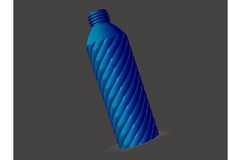 Пластиковая бутылка (мелкий рельеф)