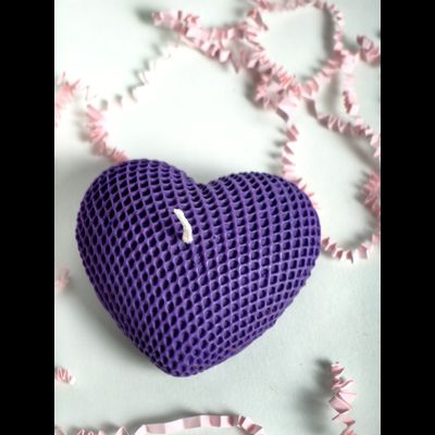 Свеча "Сердце" Фиолет