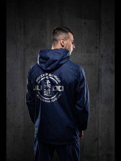Ветрозащитный костюм дзюдо на молнии  BRAVEGARD  темно-синий