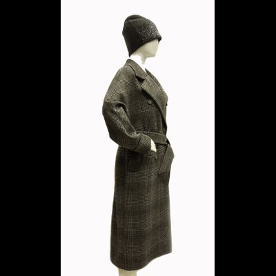 Серое пальто в клетку Arti Moda Пенза 19608