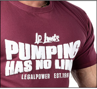 Футболка спортивная 2395-867 Legal Power   Heavy Jersey бордовый