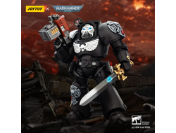 Терминатор Гвардии Ворона (Warhammer 40K) - КОЛЛЕКЦИОННАЯ ФИГУРКА 1/18 Raven Guard Terminator with Power Sword and Storm Bolter (JT03240) - JOYTOY
