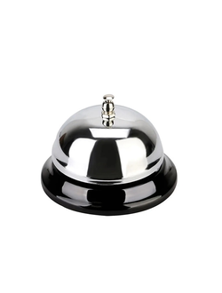 Звонок барный d= 8,5 см. h=6 см. хром.сталь /1/